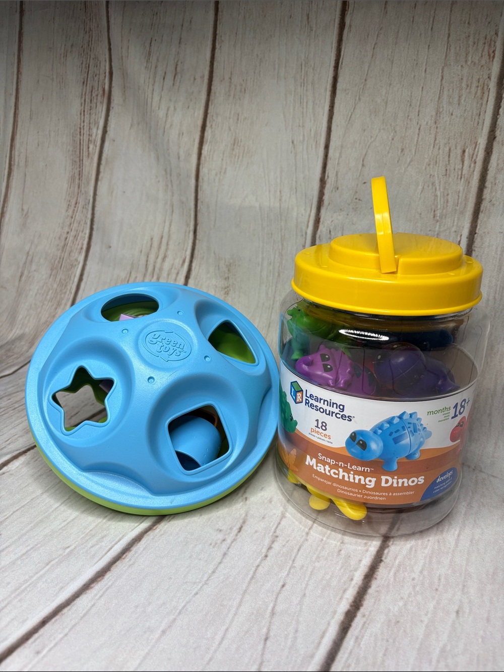 Bundle of 2 Toddler Learning Toys For Shapes & Colors